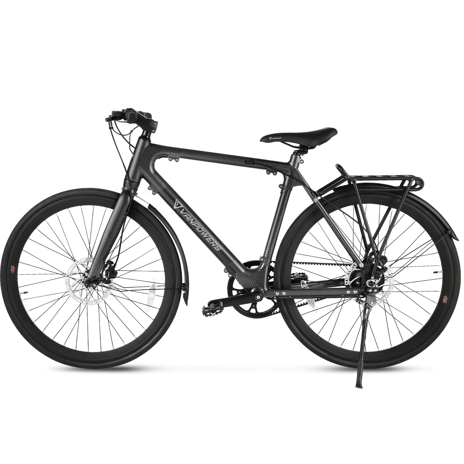 ebike Fender Set, weighing 0.2kg and measuring 62x7x20 cm, is crafted from durable aluminum alloy. It is specifically designed for compatibility with the City Vanture model, providing robust protection and a sleek look.